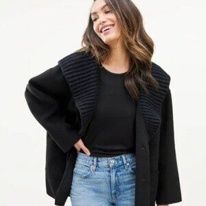 Splendid Annika Sweater Mix Jacket with Hood – Size